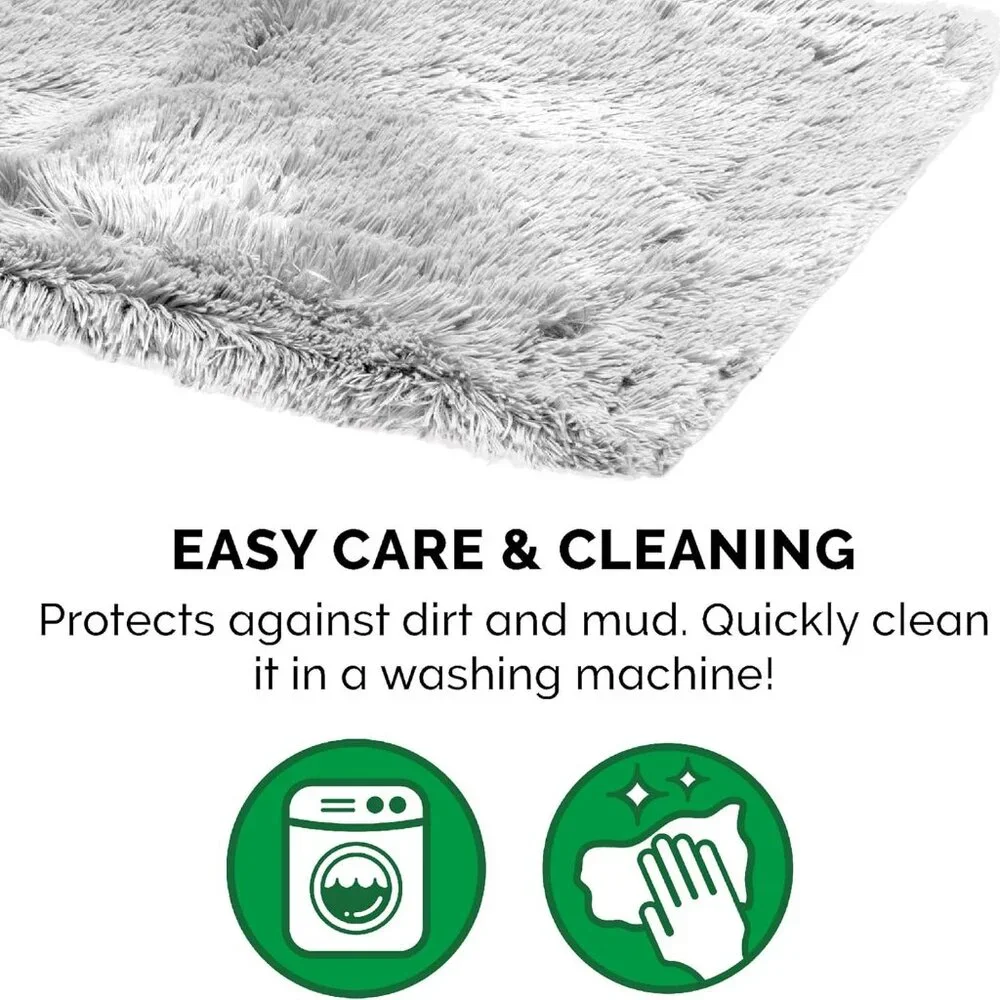 Waterproof Throw Blanket for Dogs & Indoor Cats, Washable - Shaggy Plush Calming